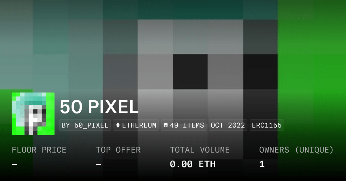 50 Pixel Collection Opensea