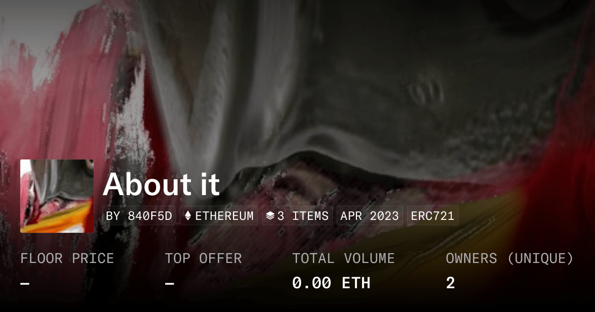 About It Collection Opensea