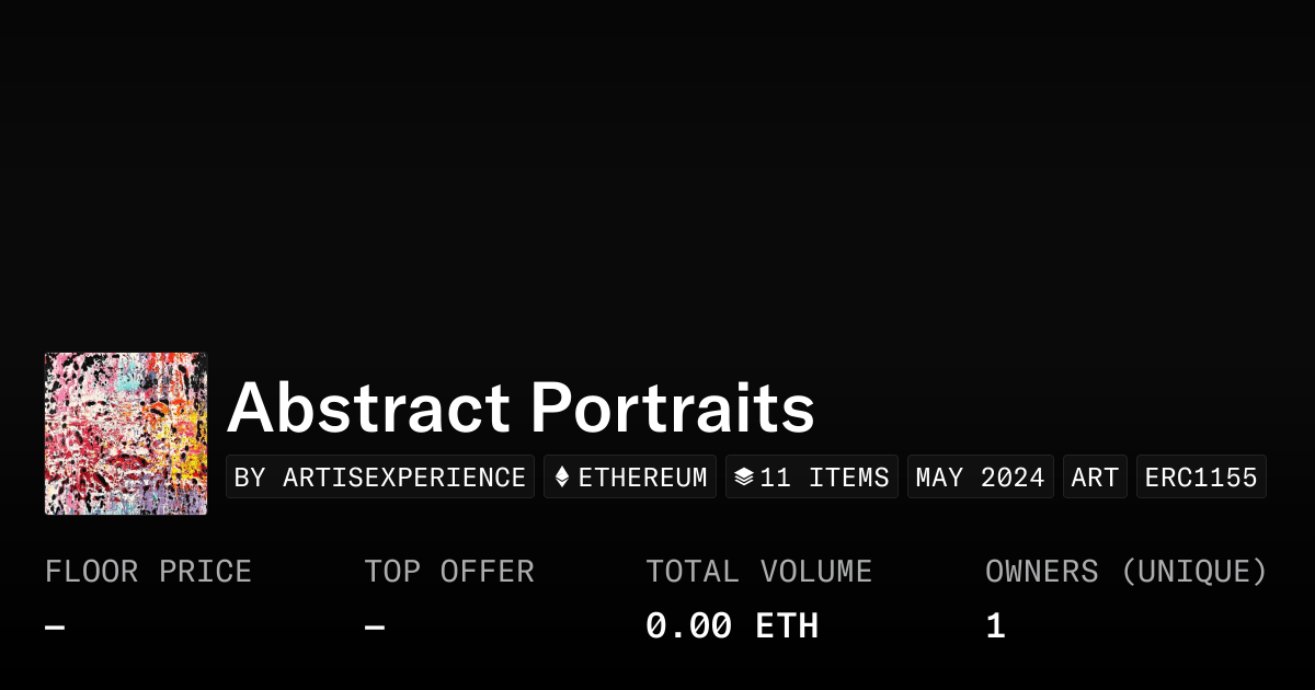 Abstract Portraits Collection Opensea
