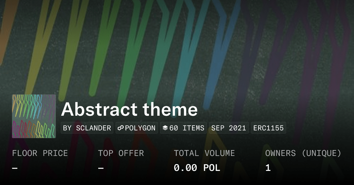 Abstract Theme Collection Opensea