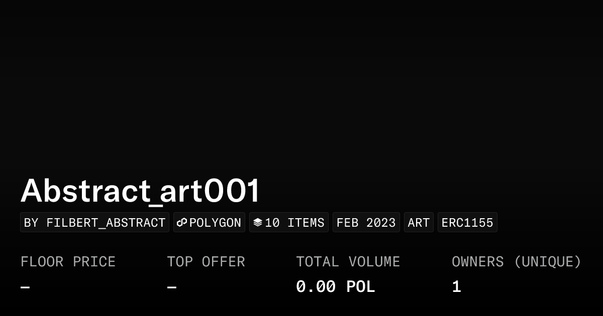 Abstract Art001 Collection Opensea