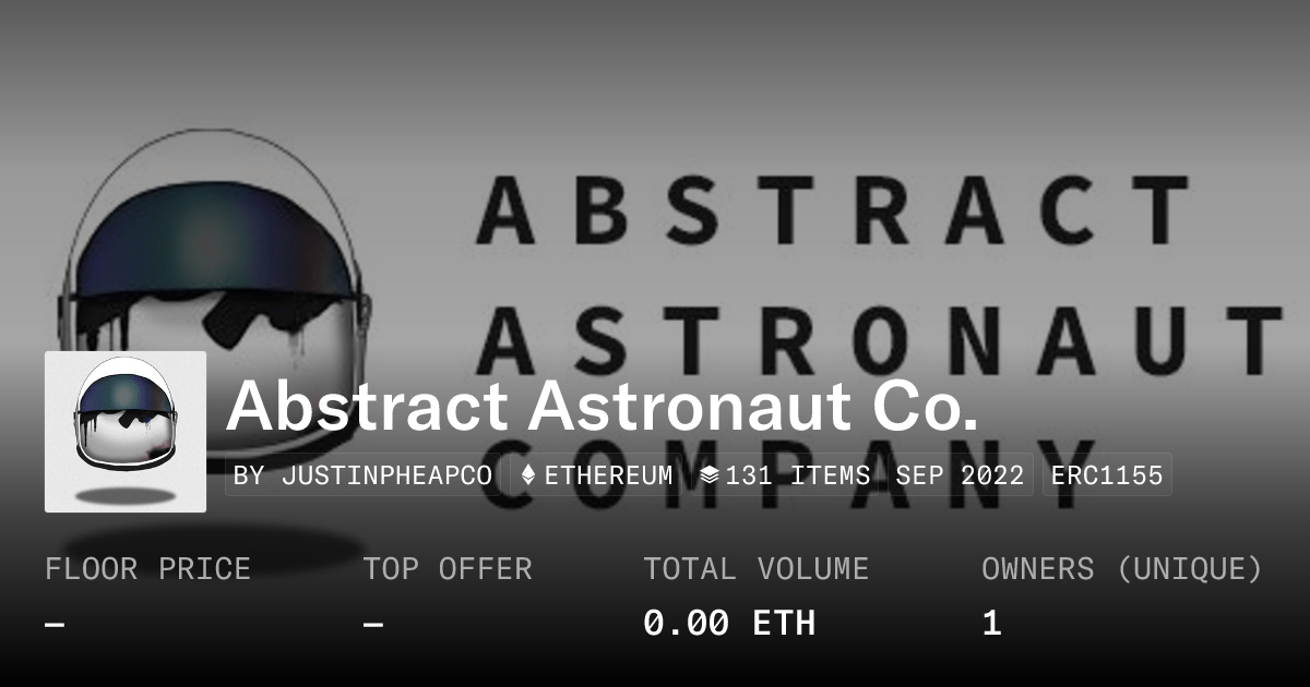 Abstract Astronaut Co Collection Opensea