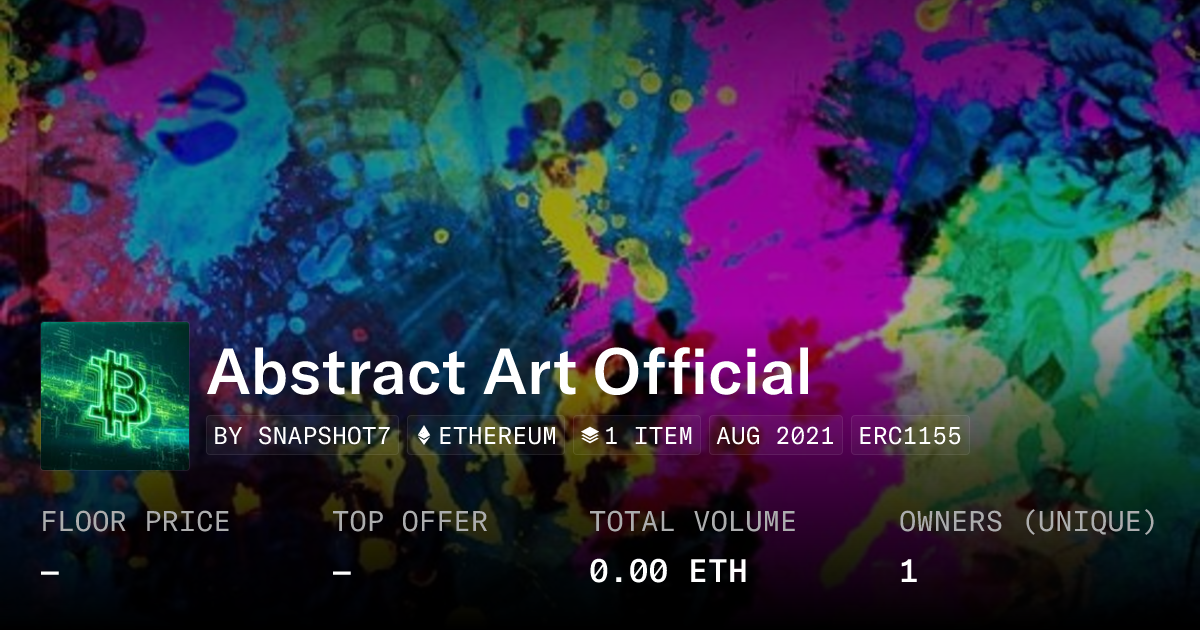 Abstract Art Official Collection Opensea