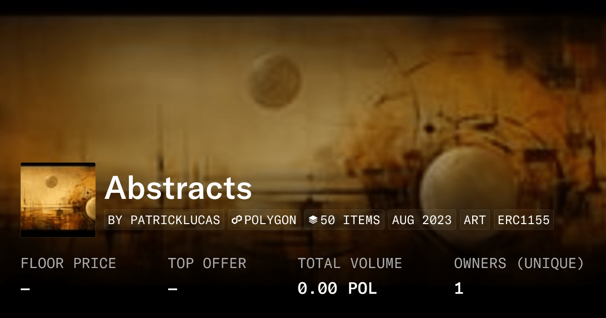 Abstracts Collection Opensea