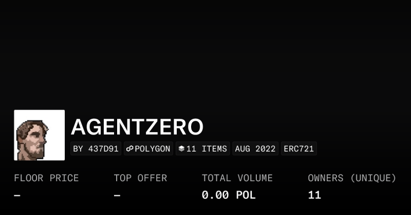 Agent Zero Profile Opensea - 4K Nature Backgrounds for Desktop