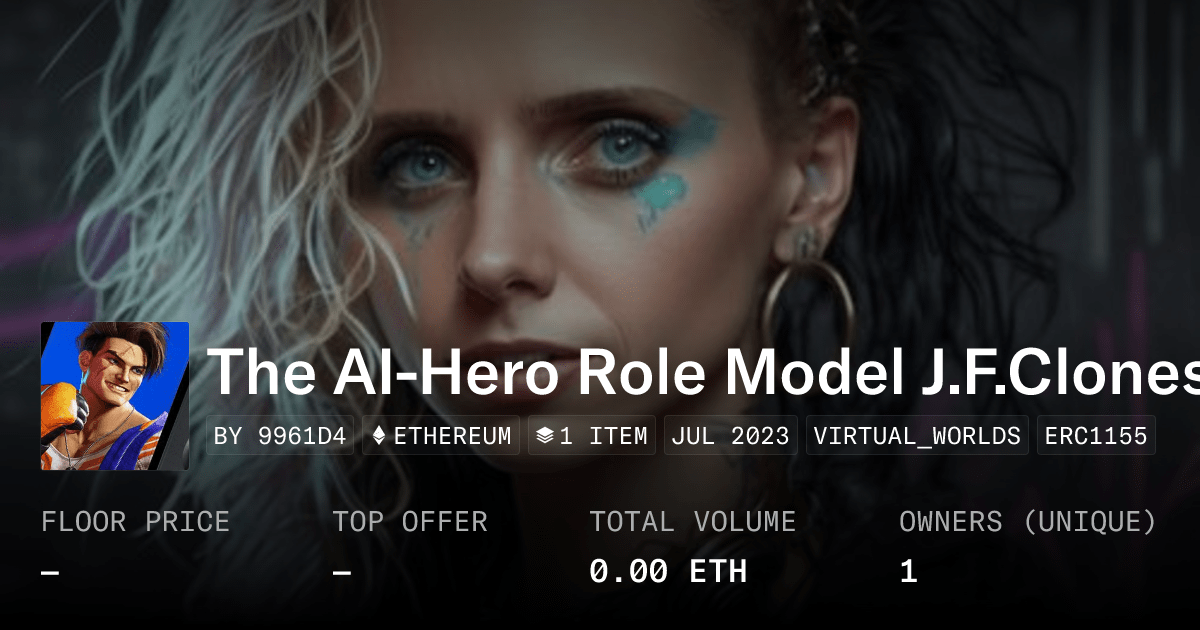 The Ai Hero Role Model J F Clones Collection Opensea