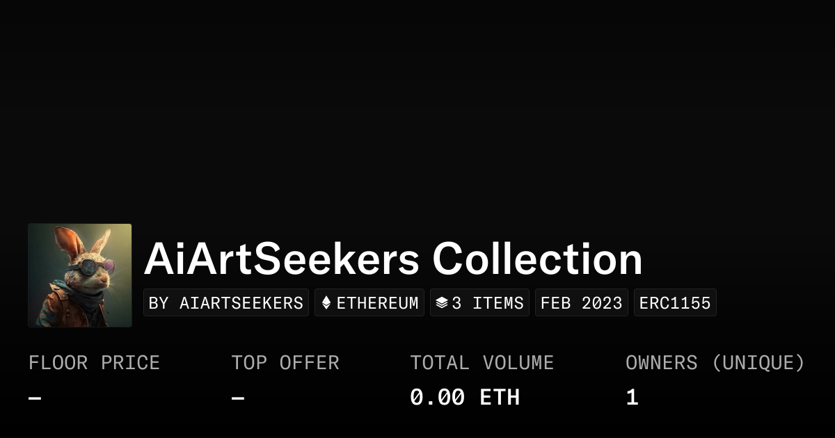 Aiartseekers Collection Collection Opensea