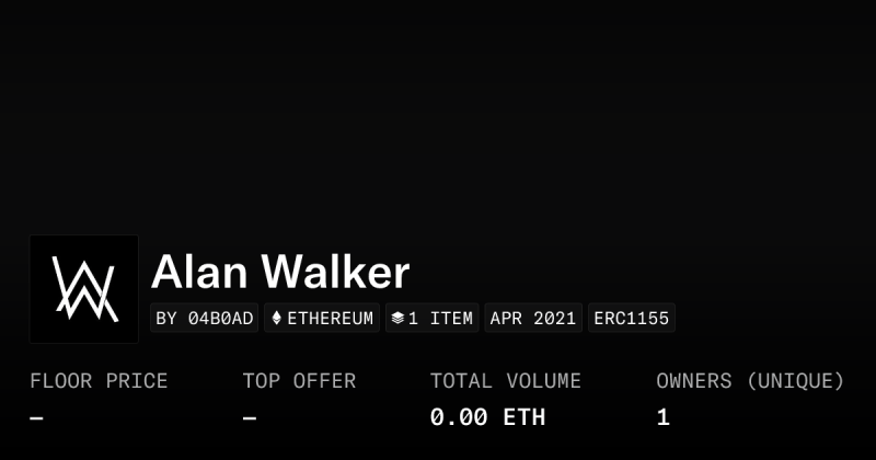 Alan Walker Collection Opensea - Premium Ocean Texture Gallery - Mobile