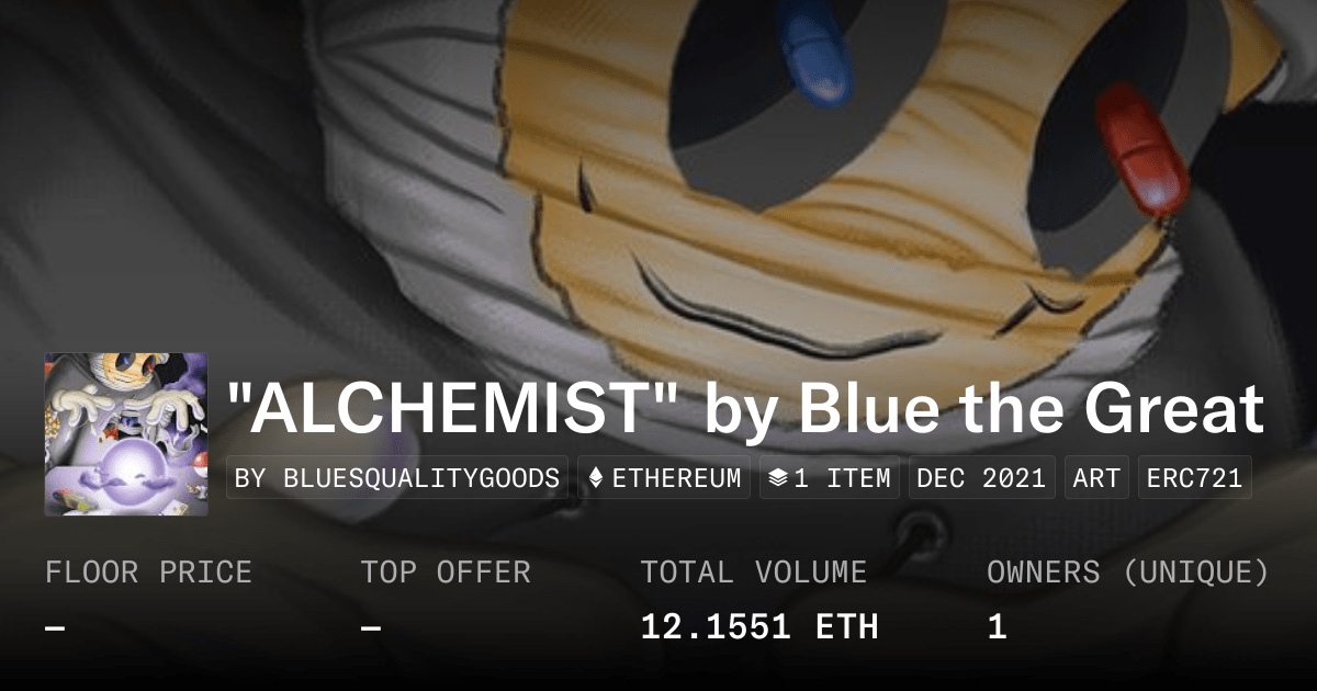 Alchemist By Blue The Great Collection Opensea