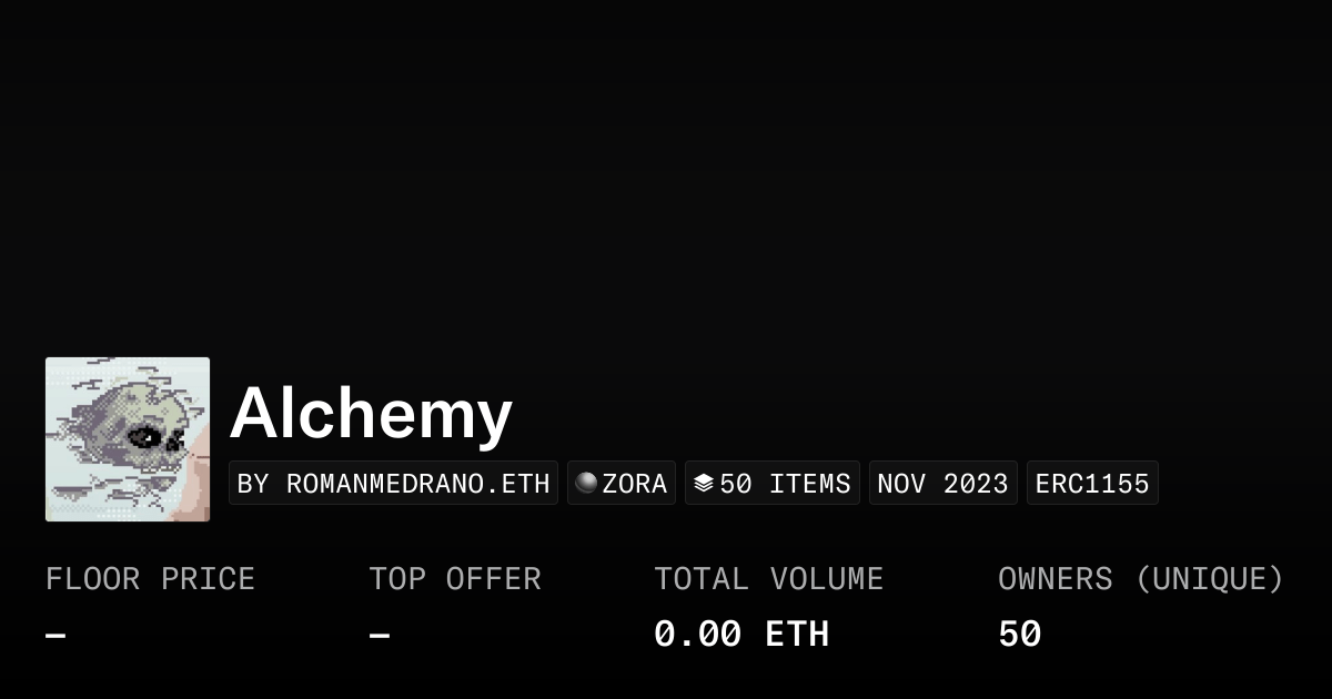 Alchemy Collection Opensea