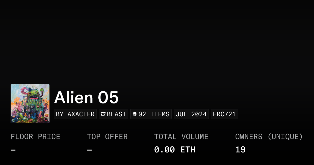 Alien 05 Collection Opensea