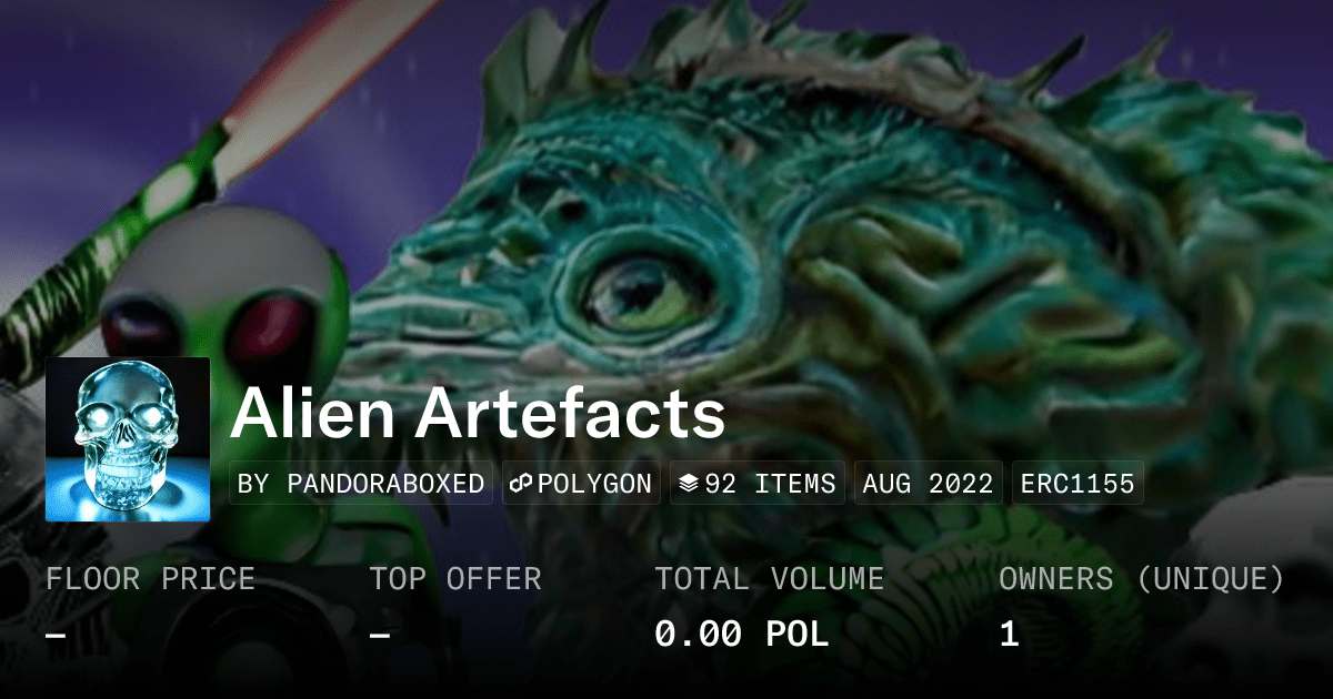 Alien Artefacts Collection Opensea