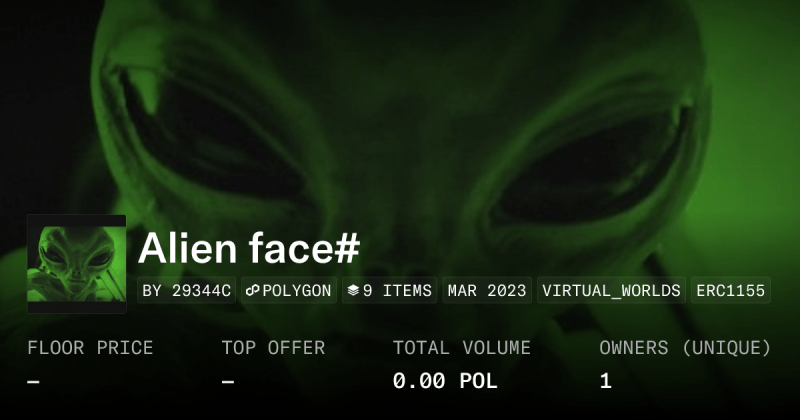 Alien Funny Face Collection Opensea - Colorful Art Collection - Ultra HD Quality