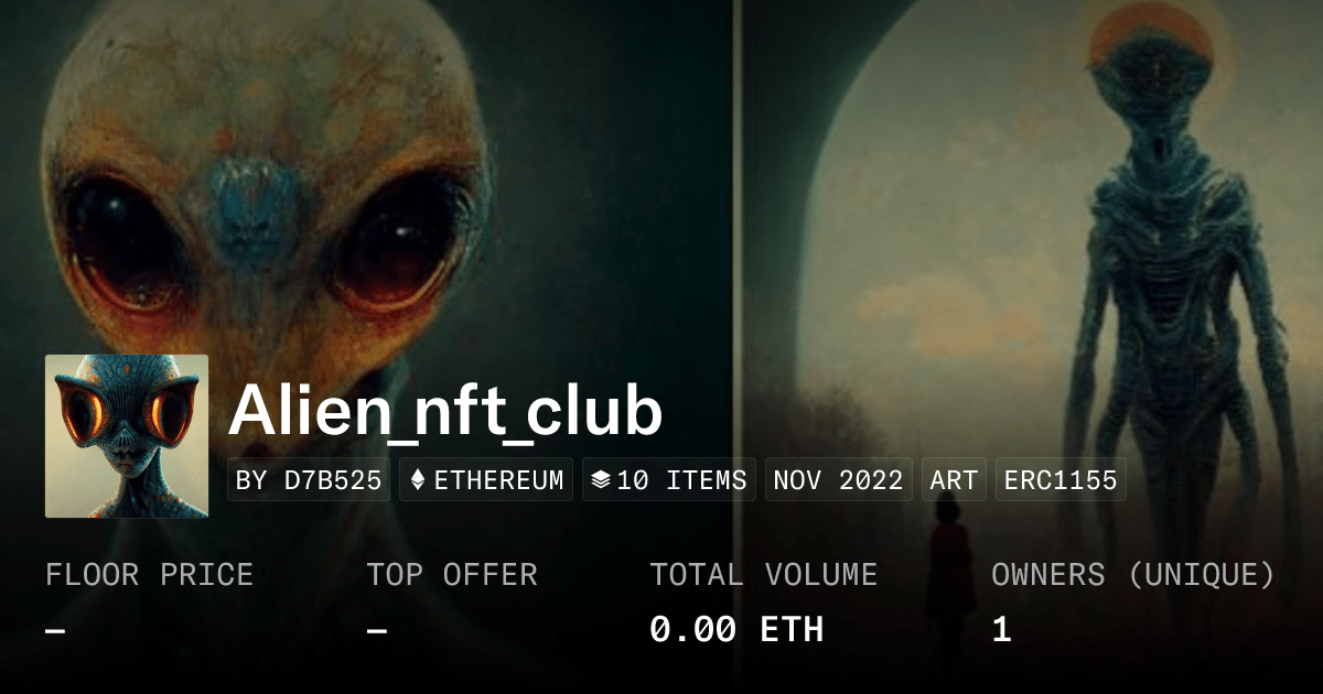 Alien Nft Club Collection Opensea