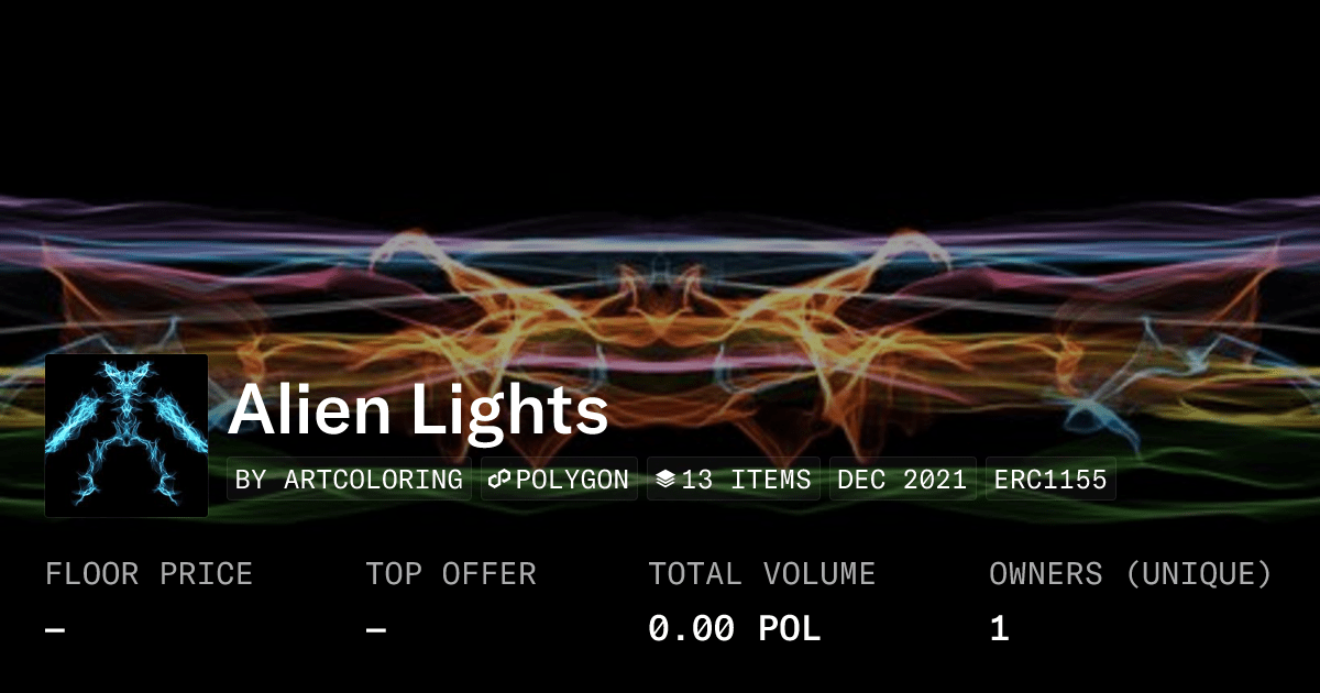 Alien Lights Collection Opensea