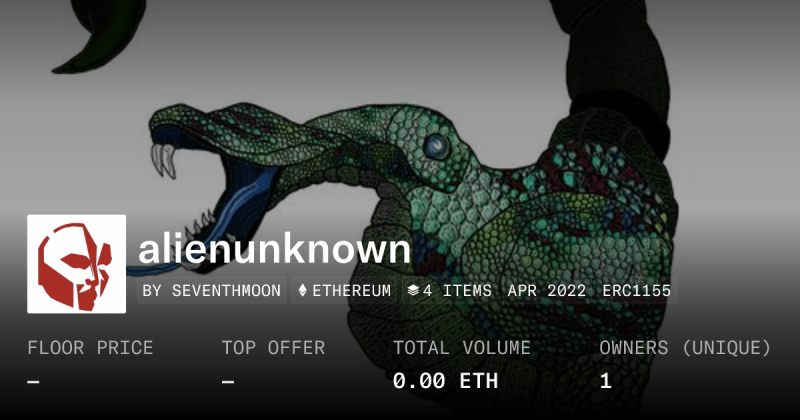 Alien Unknown Collection Opensea - Best Nature Textures in Mobile