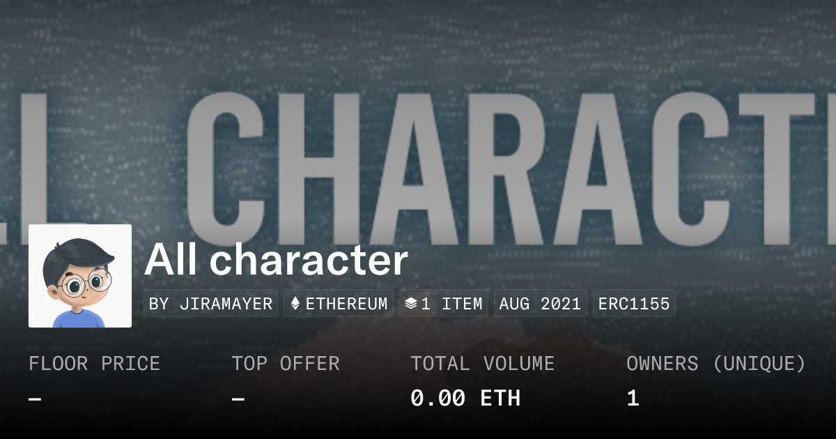All Character - Collection | OpenSea