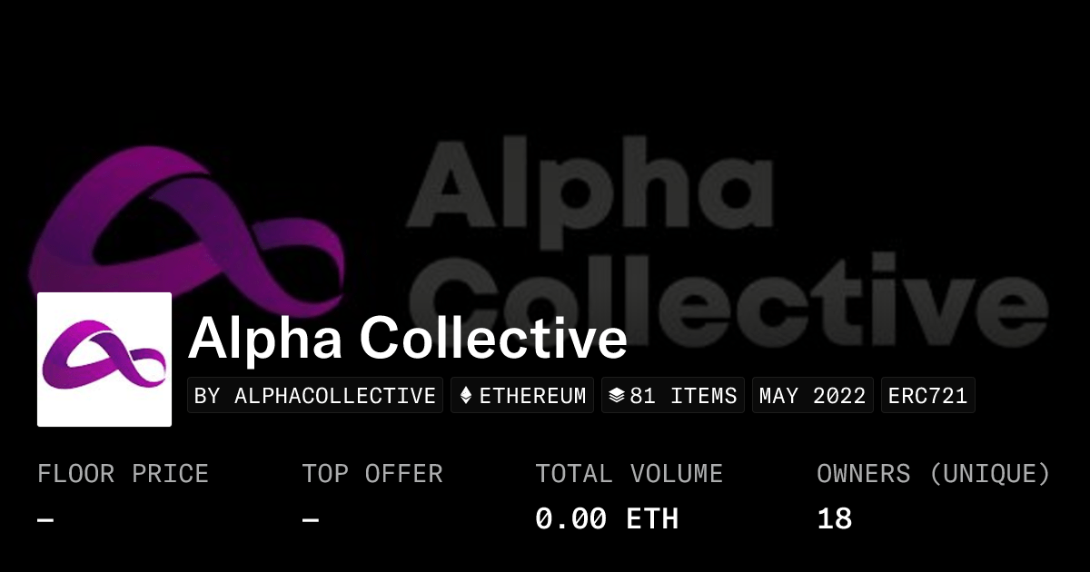 Alpha Collective Collection Opensea