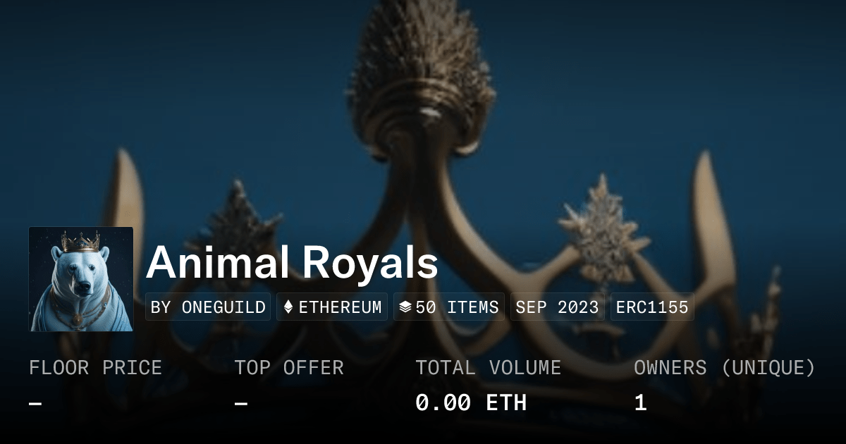 Animal Royals Collection Opensea