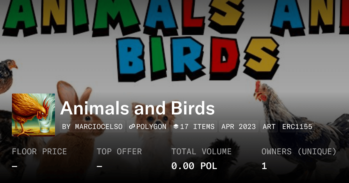 Animals And Birds Collection Opensea