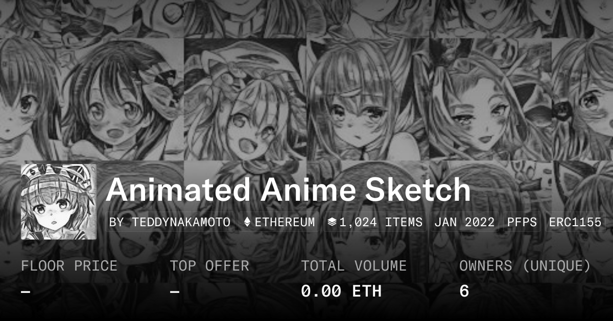 Animated Anime Sketch Collection Opensea