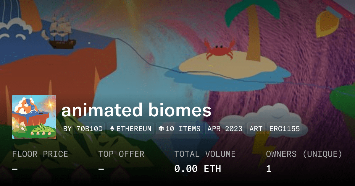 Animated Biomes Collection Opensea