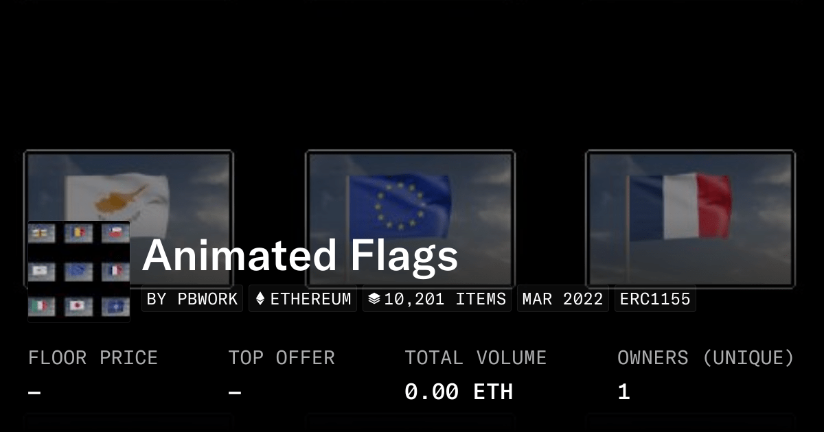 Animated Flags Collection Opensea