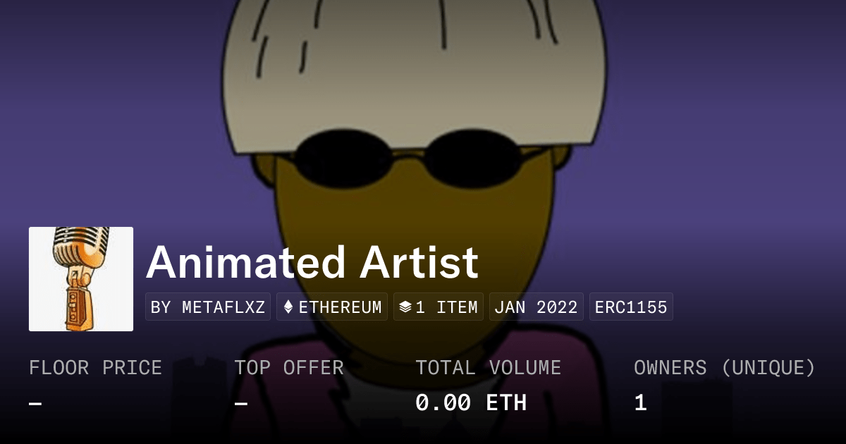 Animated Artist Collection Opensea