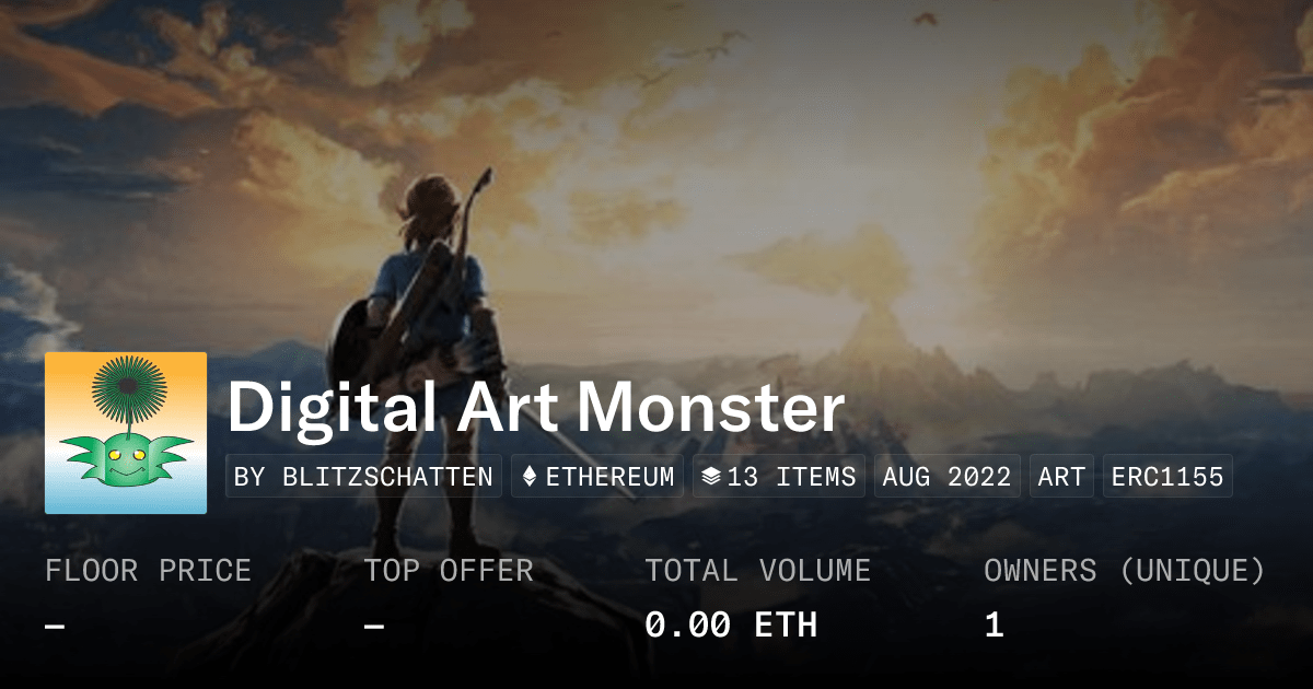 Digital Art Monster Collection Opensea