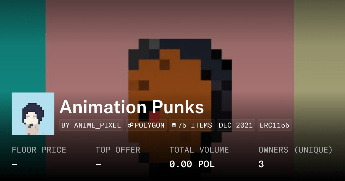 Animation Punks Collection Opensea