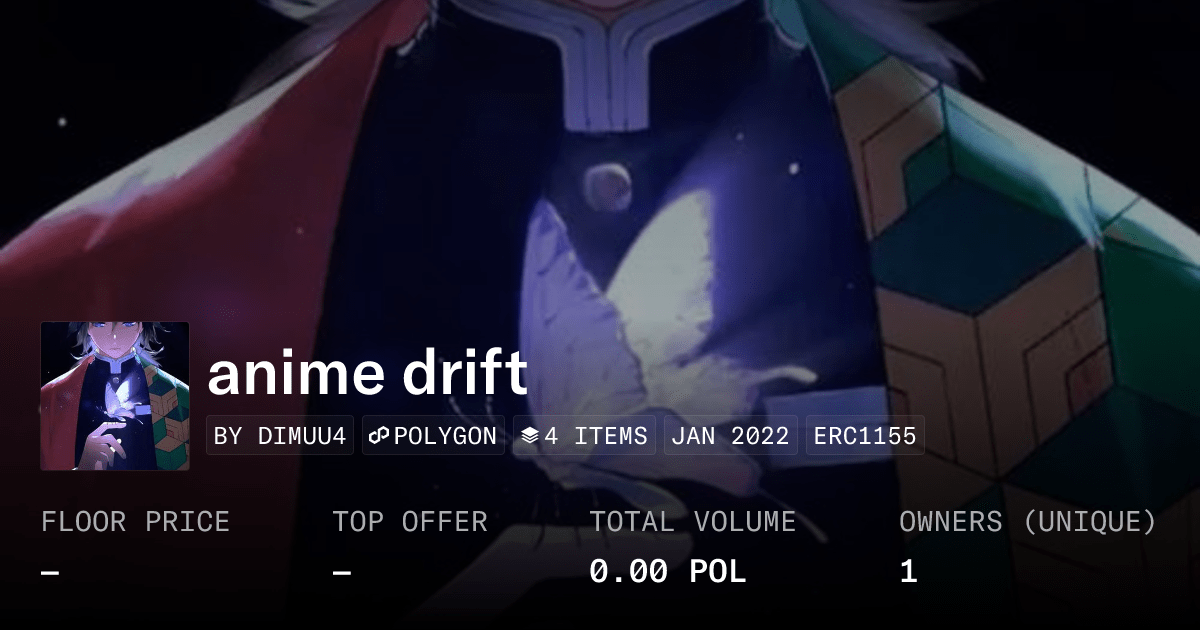 Anime Drift Collection Opensea