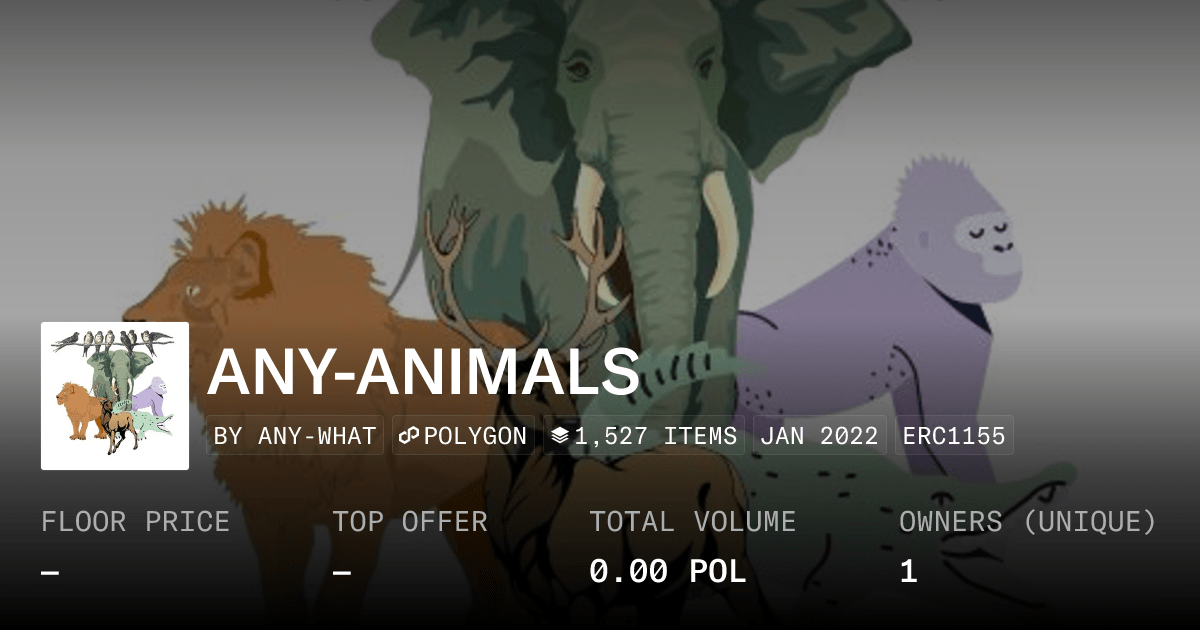 Any Animals Collection Opensea