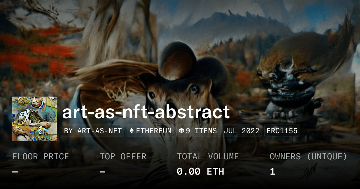 Art As Nft Abstract Collection Opensea