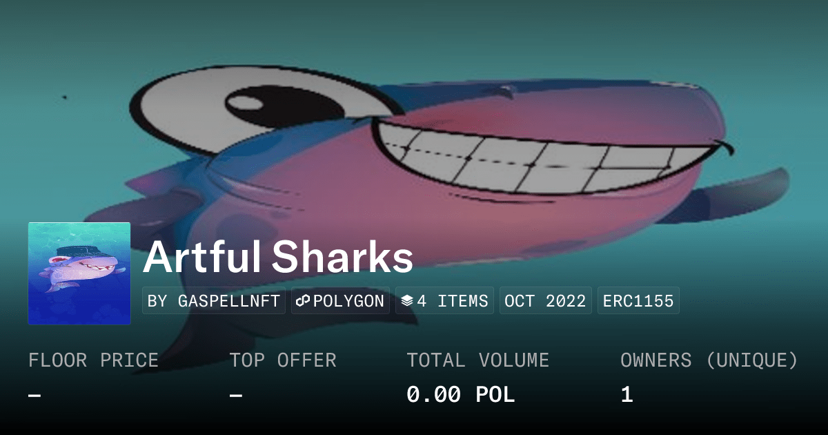 Artful Sharks Collection Opensea