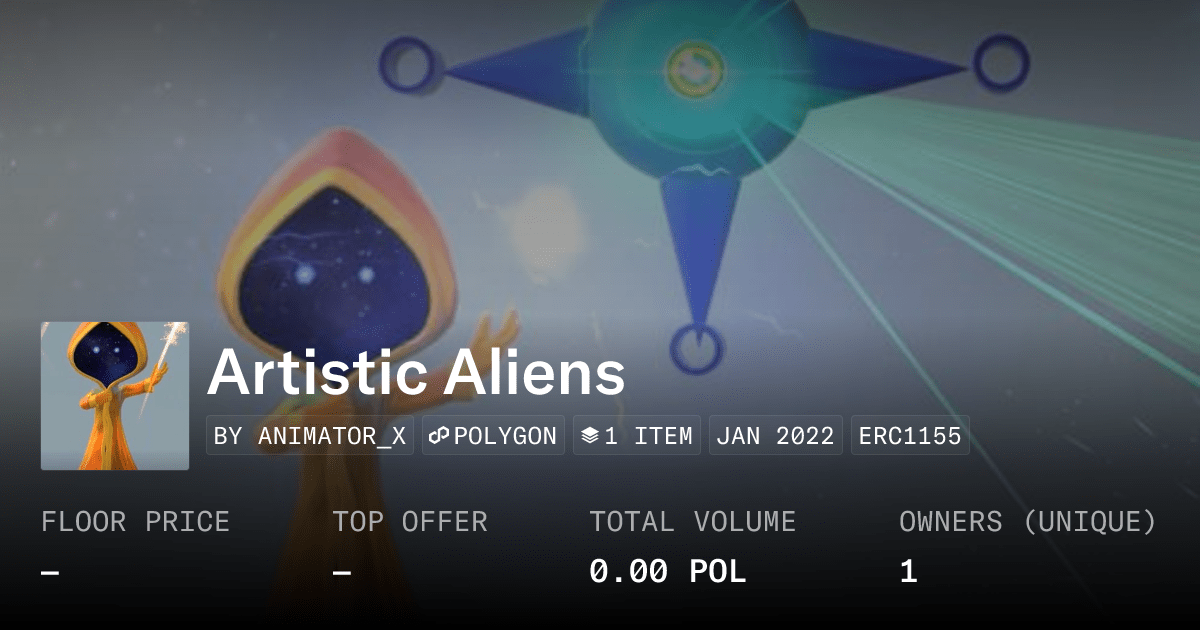Artistic Aliens Collection Opensea