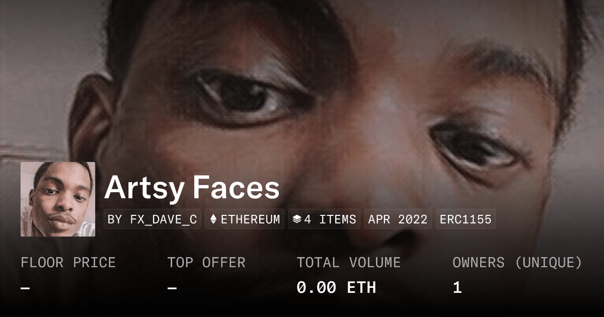 Artsy Faces Collection Opensea