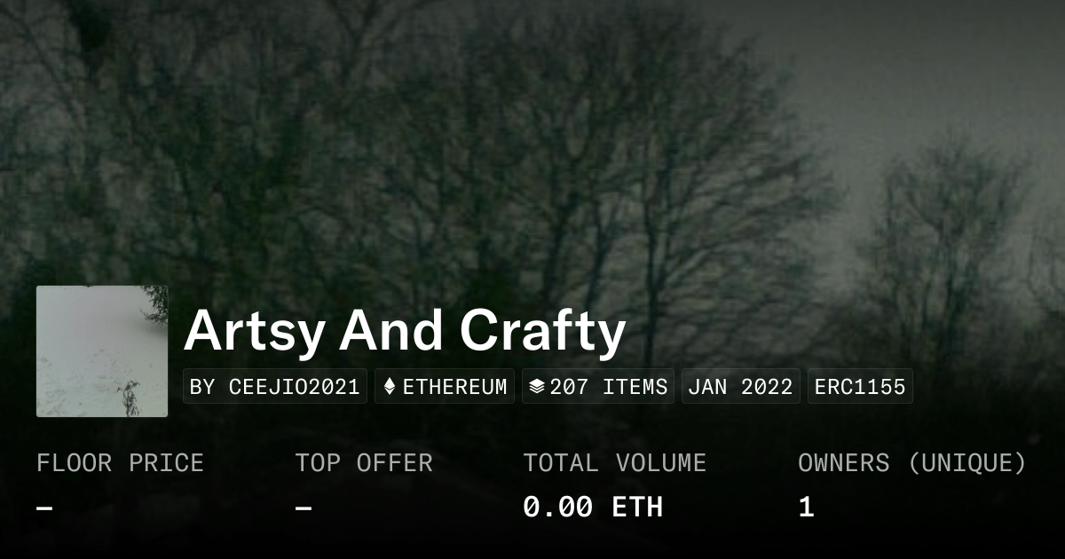 Artsy And Crafty Collection Opensea