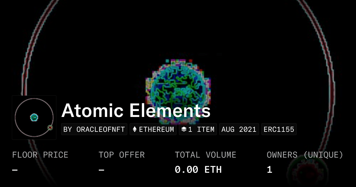 Atomic Elements Collection Opensea