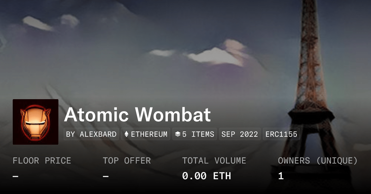 Atomic Wombat Collection Opensea