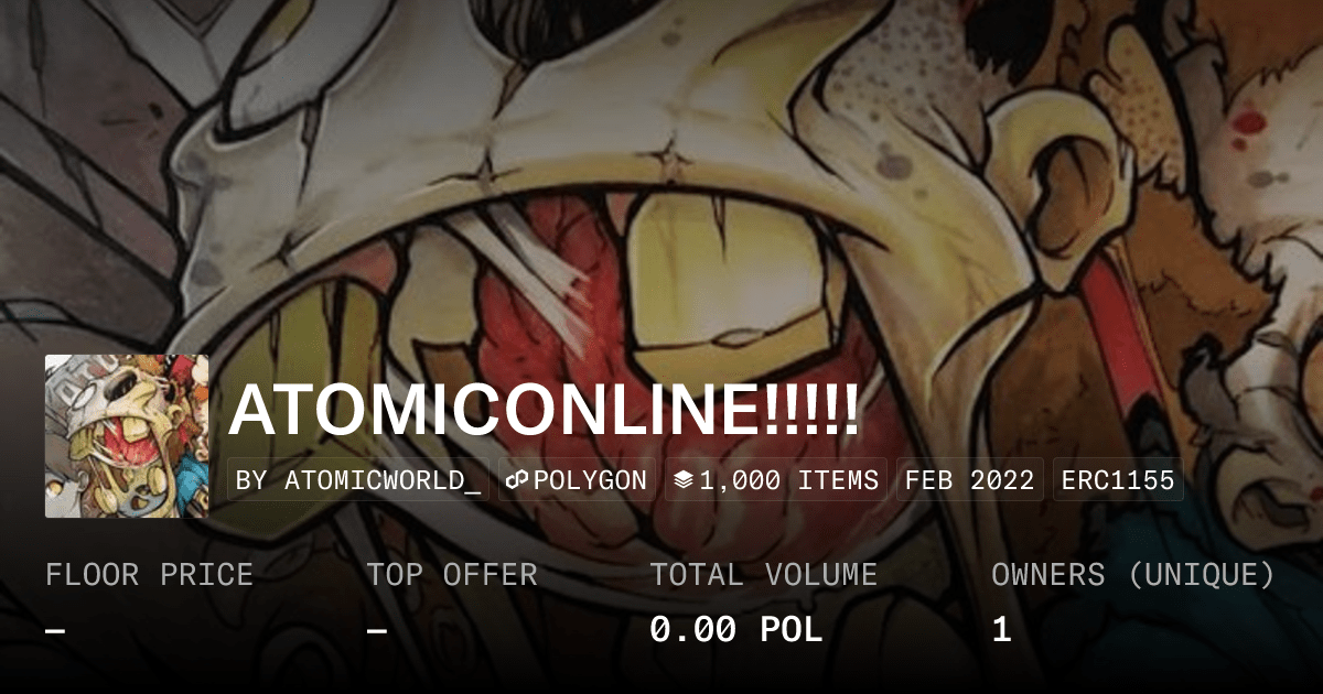 Atomiconline Collection Opensea