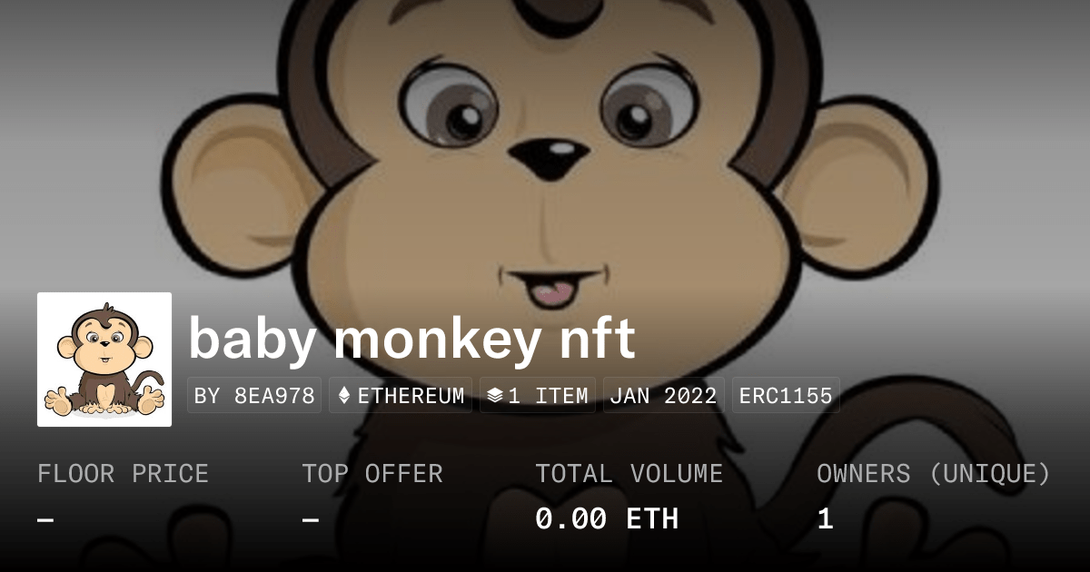 Baby Monkey Nft Collection Opensea