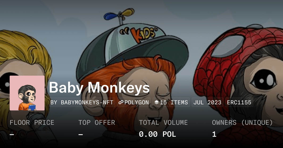 Baby Monkeys Collection Opensea