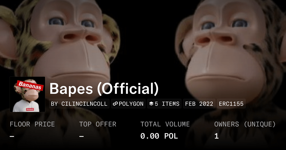 Bapes Official Collection Opensea