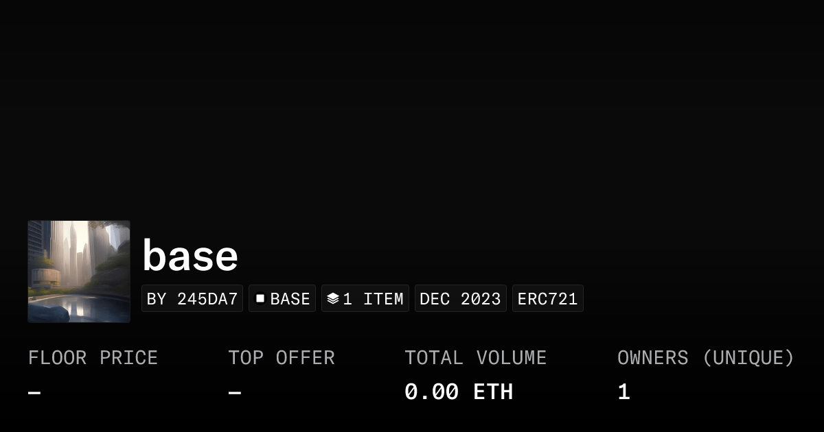 Base Collection Opensea