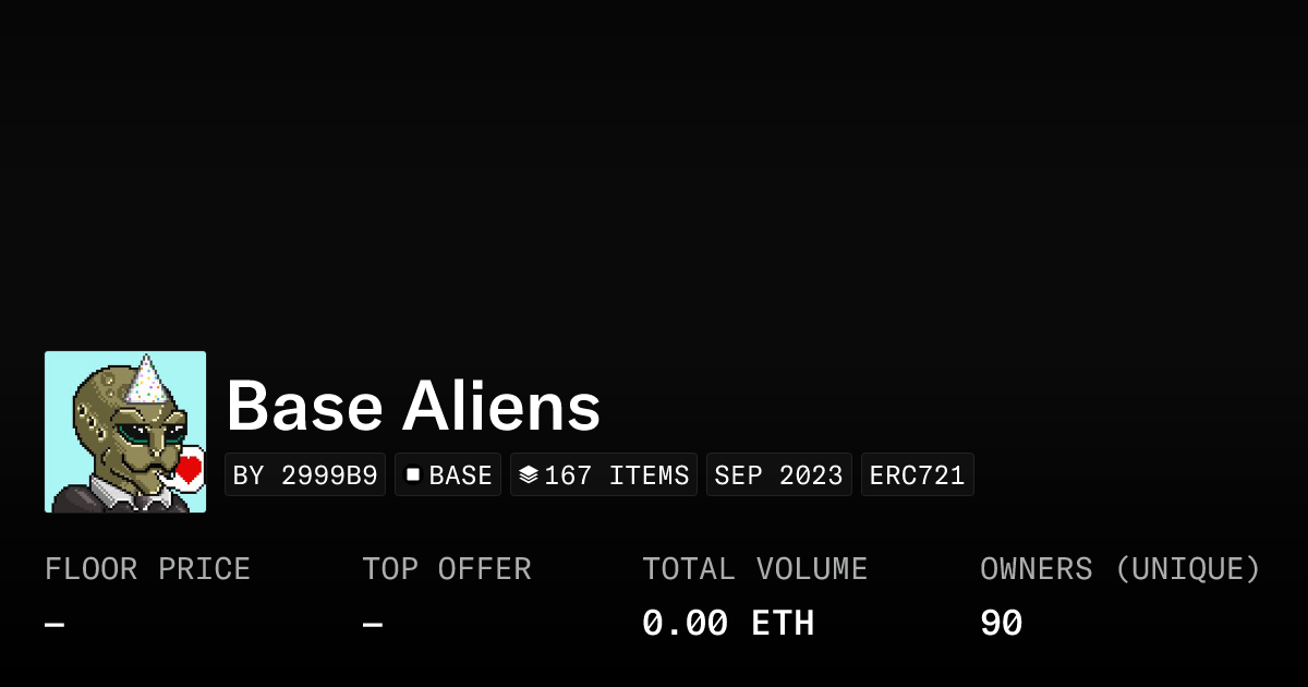 Base Aliens Collection Opensea