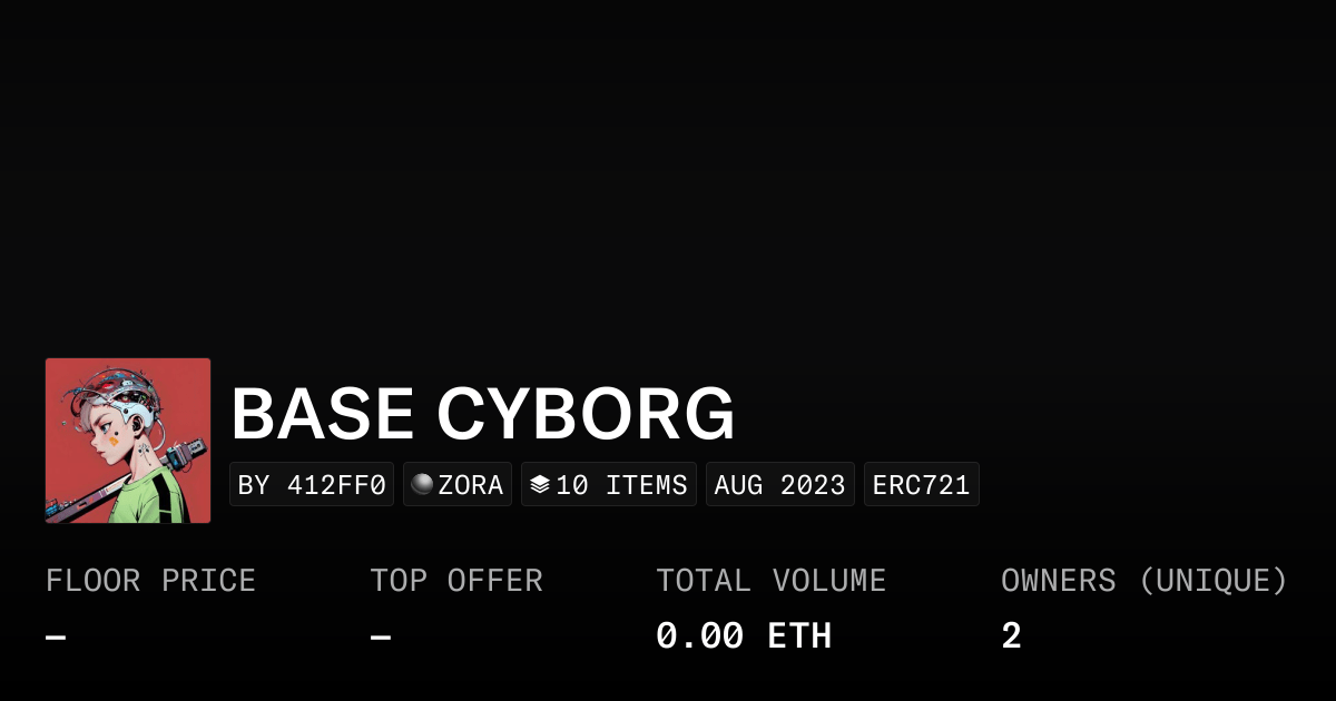 Base Cyborg Collection Opensea
