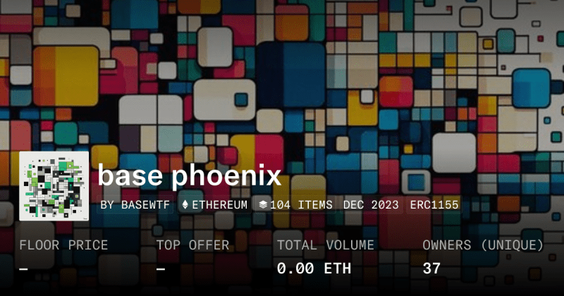 Phoenix Base Collection Opensea - Colorful Image Collection - HD Quality