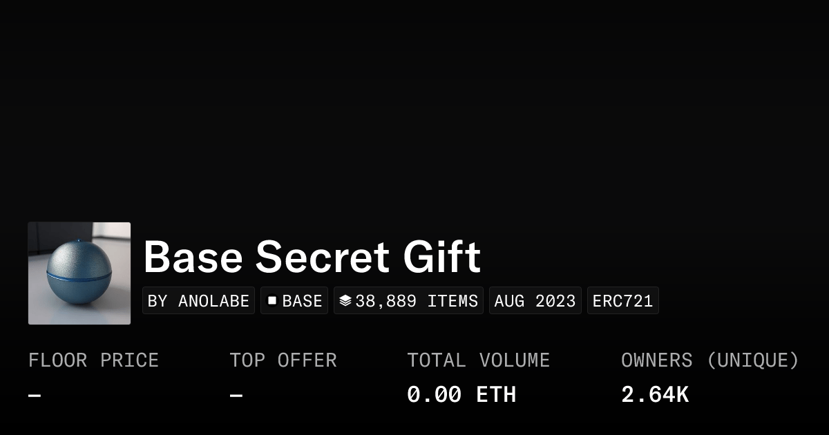 Base Secret Gift Collection Opensea