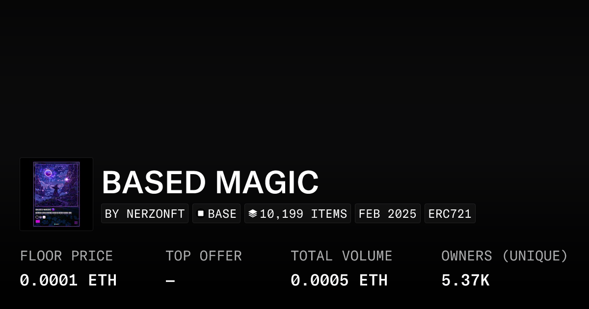 Based Magic Collection Opensea
