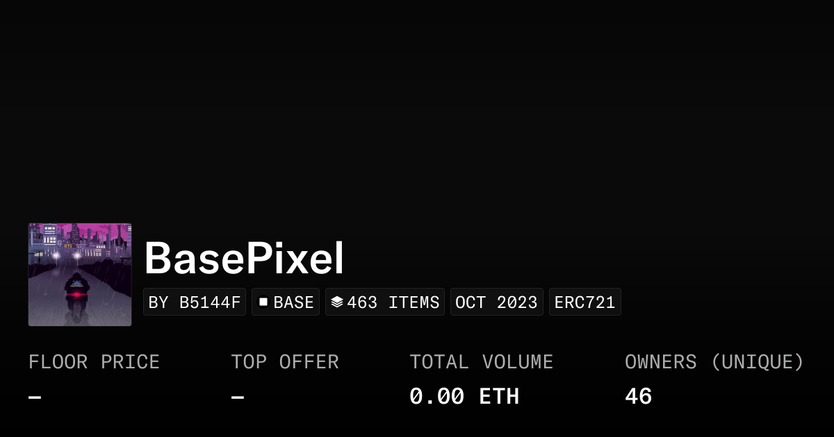 Basepixel Collection Opensea